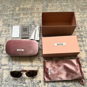 FINAL PRICE DROP Miu Miu Logo Sunglasses